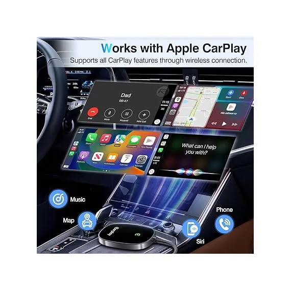 JUNELEKTRIK Kablosuz CarPlay Adaptörü, 3 image JUNELEKTRIK Kablosuz CarPlay Adaptörü, 3 image