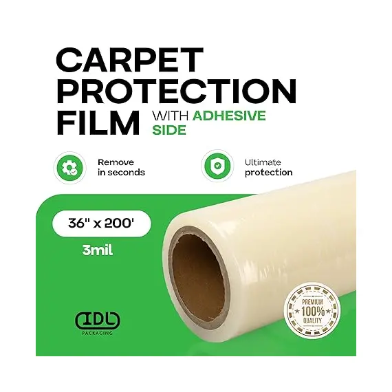 IDL Halı Koruma Filmi 36" x 200', 2 image IDL Halı Koruma Filmi 36" x 200', 2 image