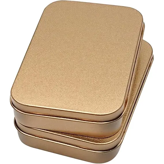Hulless 6 Adet Metal Menteşeli Teneke Kutu, 4 image Hulless 6 Adet Metal Menteşeli Teneke Kutu, 4 image