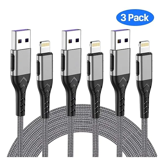Durcord 3'lü Hızlı iPhone Şarj Kablosu, 2 image Durcord 3'lü Hızlı iPhone Şarj Kablosu, 2 image