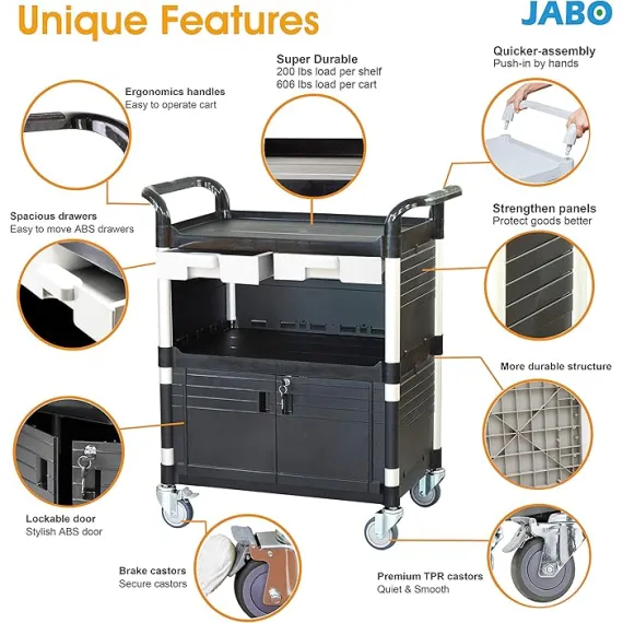 JaboEquip Tekerlekli Takım Arabası, 3 image JaboEquip Tekerlekli Takım Arabası, 3 image