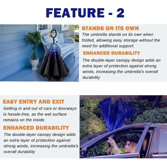 SIEPASA 49/56 İnç Ters Ters Şemsiye, 3 image