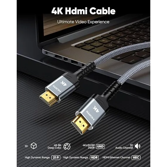Highwings 4K HDMI Kablosu, 4 image Highwings 4K HDMI Kablosu, 4 image