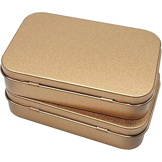 Hulless 6 Adet Metal Menteşeli Teneke Kutu, 5 image Hulless 6 Adet Metal Menteşeli Teneke Kutu, 5 image
