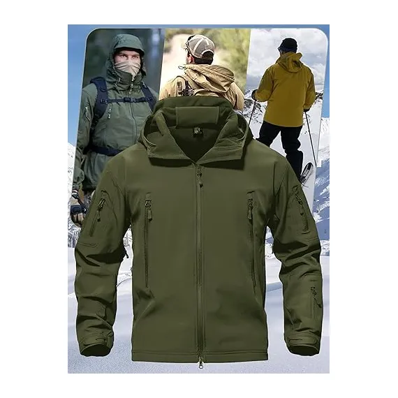 TACVASEN Erkek Özel Harekat Askeri Taktik Yağmurluk Polar, 6 image TACVASEN Erkek Özel Harekat Askeri Taktik Yağmurluk Polar, 6 image