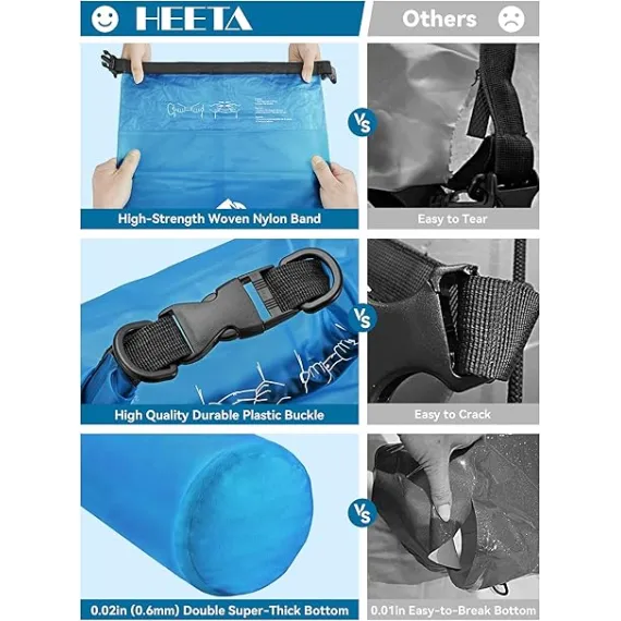 HEETA Telefon Kılıfı ile 5lt Su Geçirmez  Seyahat  Sırt Çantası, 4 image HEETA Telefon Kılıfı ile 5lt Su Geçirmez  Seyahat  Sırt Çantası, 4 image