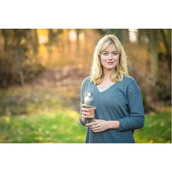 Epica Kapaklı 18 oz cam su şişeleri, 5 image