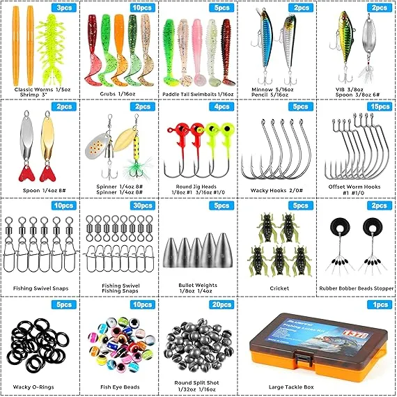 PLUSINNO 137 Parça Krank Yemleri, Kaşık, Kancalar, Ağırlıklar ve Diğer Aksesuarlar, 4 image PLUSINNO 137 Parça Krank Yemleri, Kaşık, Kancalar, Ağırlıklar ve Diğer Aksesuarlar, 4 image