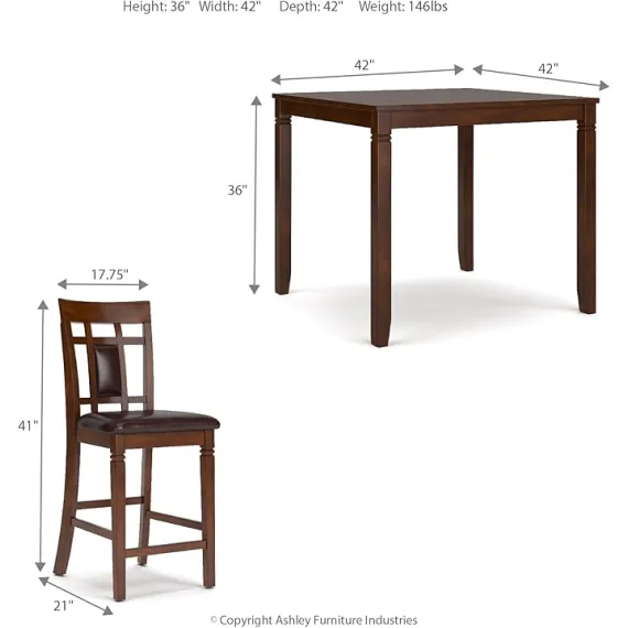 Ashley 5 Parça Tezgah Yüksekliğinde Yemek Takımı, 3 image Ashley 5 Parça Tezgah Yüksekliğinde Yemek Takımı, 3 image
