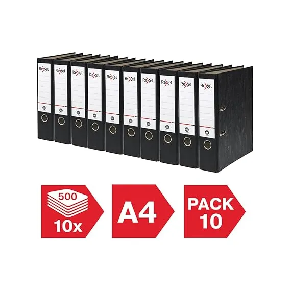 Rexel 10'lu A4 Kollu Kemer Dosyaları, 2 image Rexel 10'lu A4 Kollu Kemer Dosyaları, 2 image