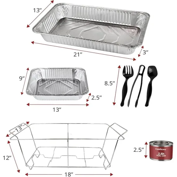 COMFICOVE 33 Parça Tek Kullanımlık Reşo Tabağı Büfe Seti, 4 image COMFICOVE 33 Parça Tek Kullanımlık Reşo Tabağı Büfe Seti, 4 image