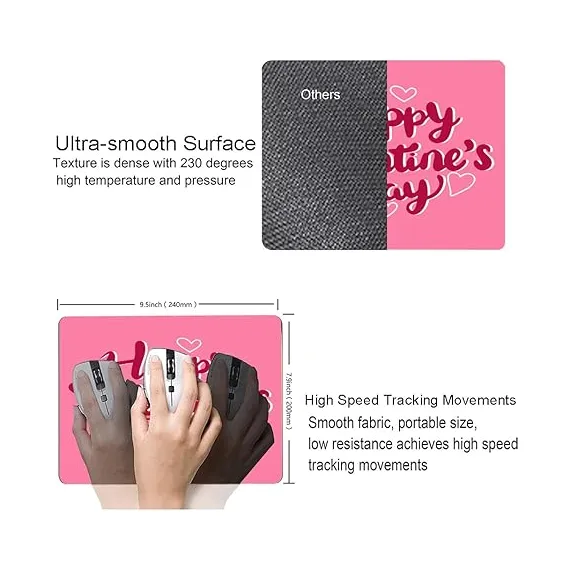 ORIENWEEDA Sevgililer Günü Temalı Kare Mouse Pad, 3 image ORIENWEEDA Sevgililer Günü Temalı Kare Mouse Pad, 3 image