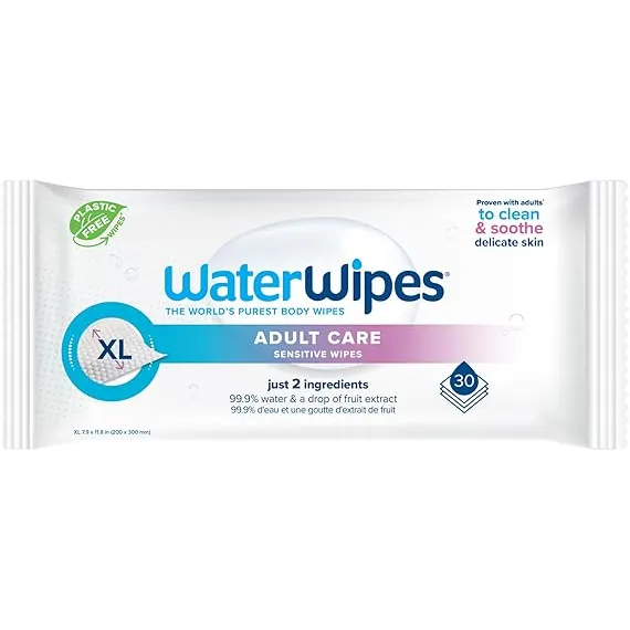 WaterWipes Yetişkin Bakımı Hassas Vücut ve Özel Hijyen Mendilleri