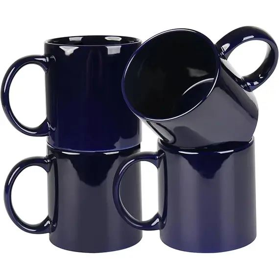 BYCNZB Büyük Saplı 4'lü Set Kupa Bardak, Color: Black, 2 image BYCNZB Büyük Saplı 4'lü Set Kupa Bardak, Color: Black, 2 image
