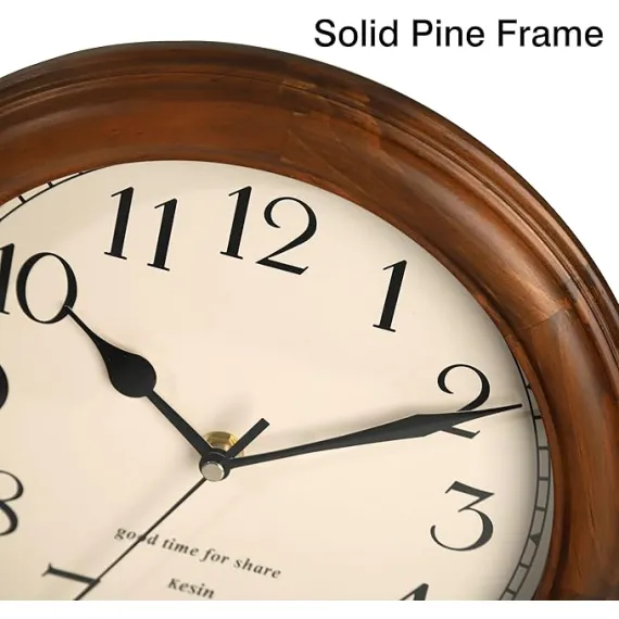 Kesin Retro Tasarımlı Ahşap Duvar Saati, 2 image Kesin Retro Tasarımlı Ahşap Duvar Saati, 2 image