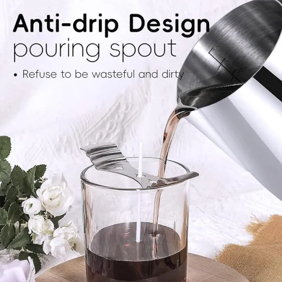 CasaCulina Isıya Dayanıklı Saplı 32oz Paslanmaz Çelik Sürahi, 3 image CasaCulina Isıya Dayanıklı Saplı 32oz Paslanmaz Çelik Sürahi, 3 image