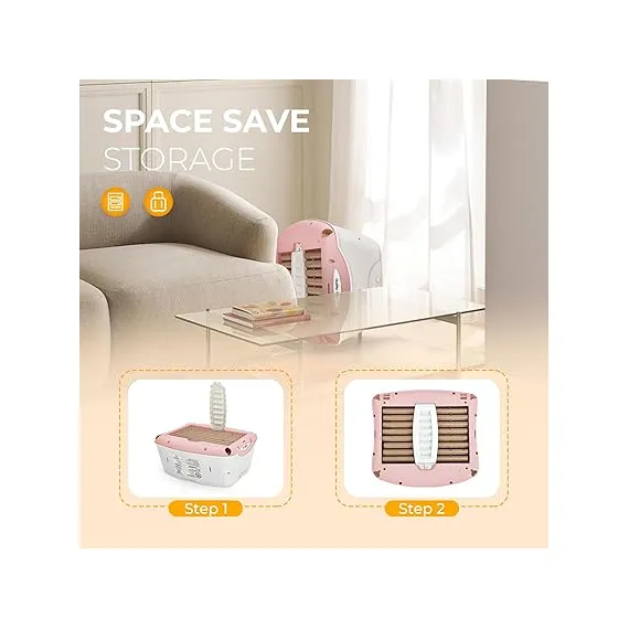 Babimoni Bebekler ve Yeni Yürümeye Başlayan Çocuklar için 3'ü 1 Arada Mama Sandalyesi, Color: Pink, 6 image Babimoni Bebekler ve Yeni Yürümeye Başlayan Çocuklar için 3'ü 1 Arada Mama Sandalyesi, Color: Pink, 6 image