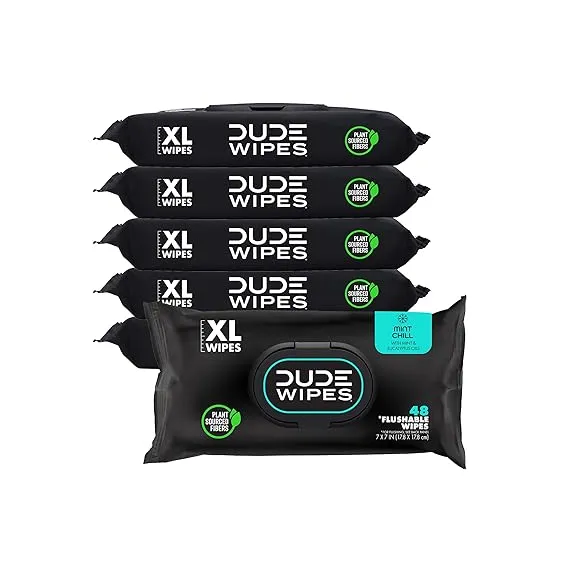 DUDE Wipes - Yıkanabilir Mendil - 6'lı Paket