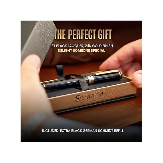 Scriveiner Siyah Lake Rollerball Kalem, Color: Black, 2 image Scriveiner Siyah Lake Rollerball Kalem, Color: Black, 2 image