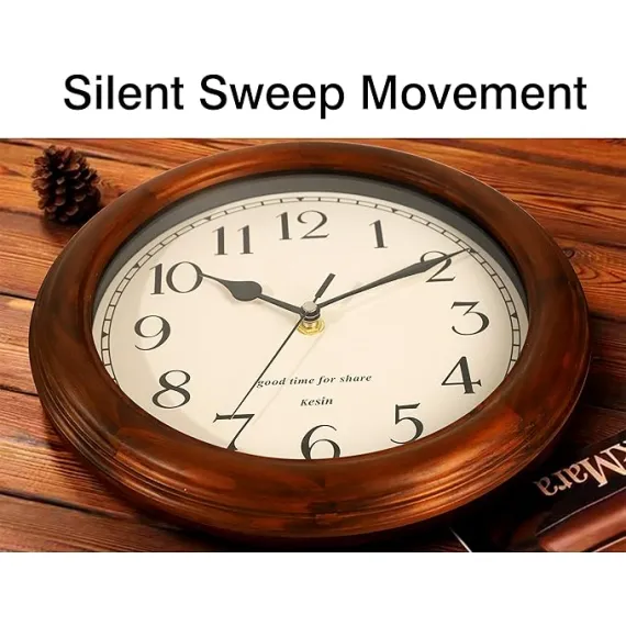 Kesin Retro Tasarımlı Ahşap Duvar Saati, 3 image Kesin Retro Tasarımlı Ahşap Duvar Saati, 3 image