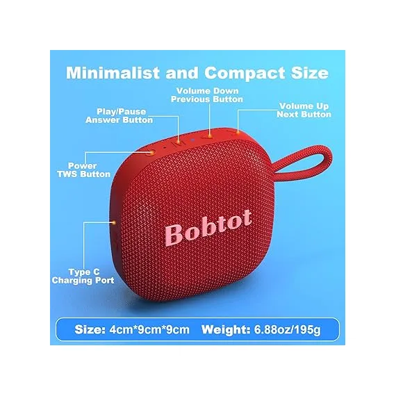 Bobtot Taşınabilir Bluetooth Hoparlörler, 3 image Bobtot Taşınabilir Bluetooth Hoparlörler, 3 image