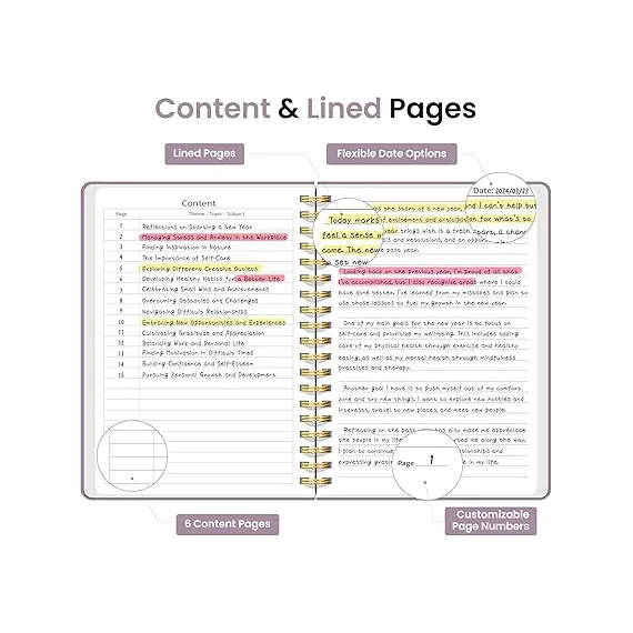 Taja Çizgili Spiralli Defter, 3 image Taja Çizgili Spiralli Defter, 3 image