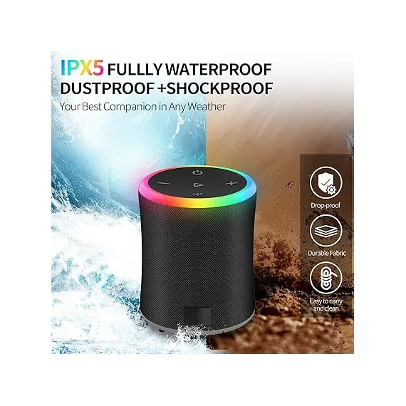 BESNOOW Taşınabilir Bluetooth Hoparlör, 5 image BESNOOW Taşınabilir Bluetooth Hoparlör, 5 image