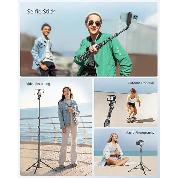 Telefon Tripod ve Selfie Çubuğu, 4 image Telefon Tripod ve Selfie Çubuğu, 4 image