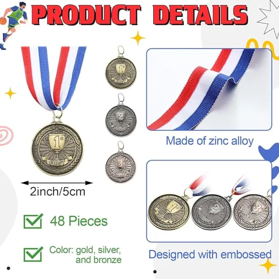 RoundFunny 1. 2. 3. Sıra Ödül Madalyaları, 2 image RoundFunny 1. 2. 3. Sıra Ödül Madalyaları, 2 image