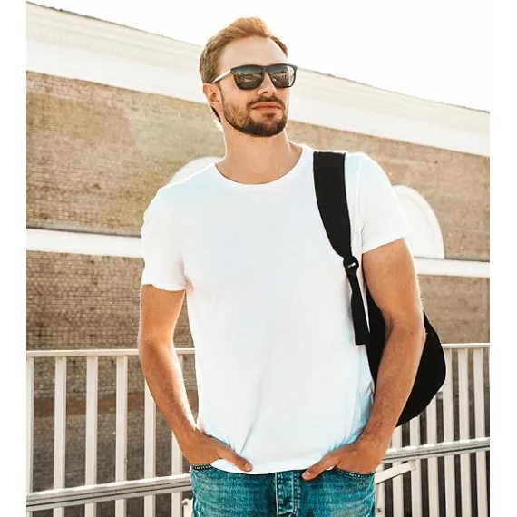 Erkek Ağır Pamuklu Kısa Kollu Tişört, Renk: Siyah, 4 image Erkek Ağır Pamuklu Kısa Kollu Tişört, Renk: Siyah, 4 image