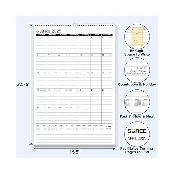 2025 Duvar Takvimi, 2 image 2025 Duvar Takvimi, 2 image