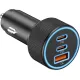 KENHAO 3 Bağlantı Noktalı 67W Çift USB-C VE USB-A Araç Güç Adaptörü KENHAO 3 Bağlantı Noktalı 67W Çift USB-C VE USB-A Araç Güç Adaptörü