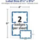 Avery 100'lü Özelleştirilebilir İsim Etiketleri, 3 image Avery 100'lü Özelleştirilebilir İsim Etiketleri, 3 image