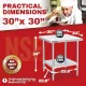 DuraSteel 30x30 Paslanmaz Çelik Çalışma Masası, 6 image DuraSteel 30x30 Paslanmaz Çelik Çalışma Masası, 6 image
