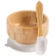 HI BABY MONMENT Vakumlu ve Eşleşen Kaşık Seti ile Bebek Bambu Kaseler HI BABY MONMENT Vakumlu ve Eşleşen Kaşık Seti ile Bebek Bambu Kaseler
